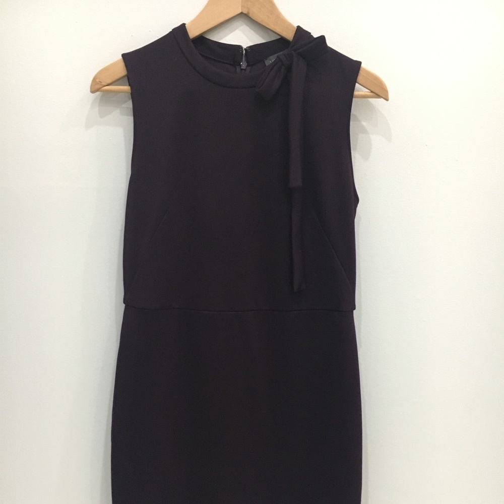 Plum midi dress